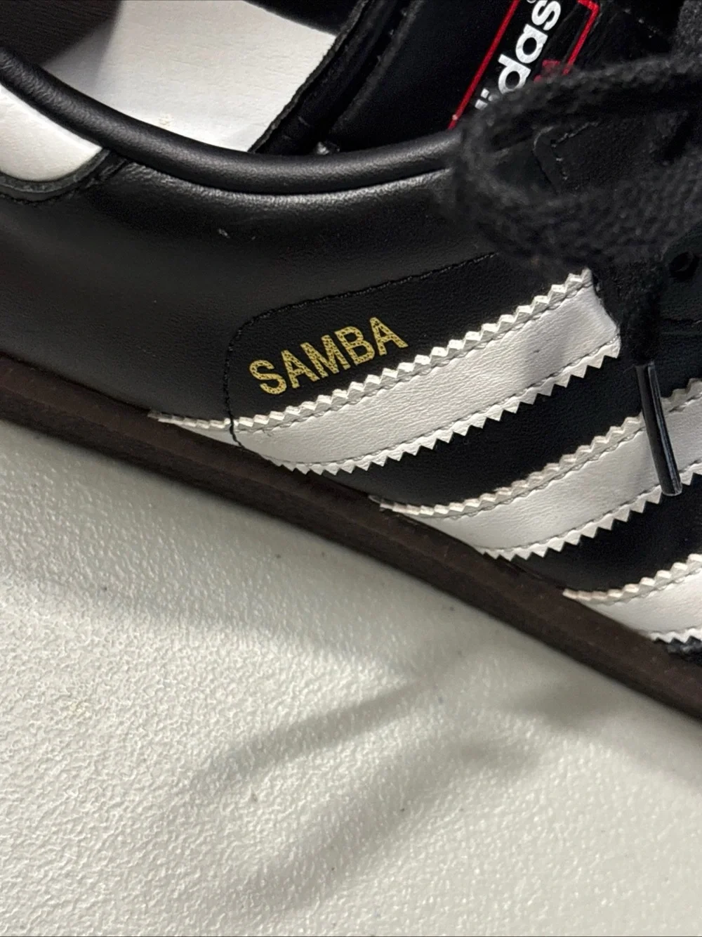 Adidas Samba Men Size US 9 Black & White Classic Shoes Sneakers 004001